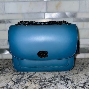 Blue Coach shoulder and crossbody bag